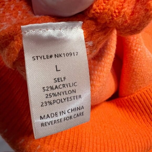 NWT Lumiere Bright Orange Sweater - Picture 5 of 9